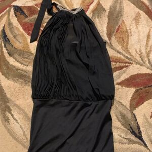 joyce leslie mesh halter dress s